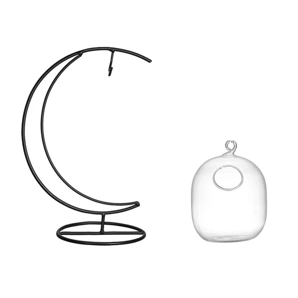 

1Pc Creative Hanging Glass Bottle Wrought Iron Cocktail Glass Bar Cup Drink Cup