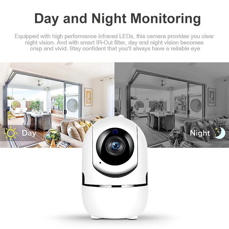 Умная iP-камера YCC365 PLUS HD 1080P облачная беспроводная уличная инфракрасная камера