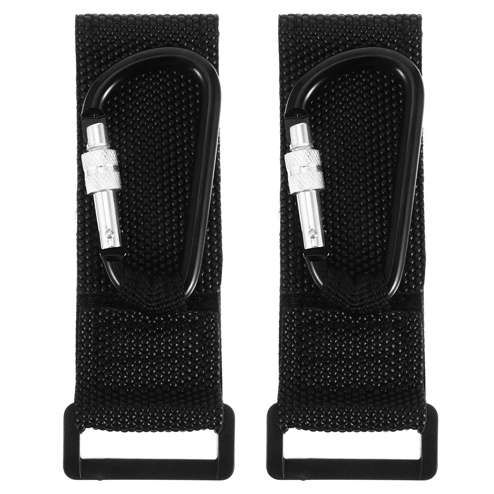 

2 PCS Baby Stroller Hook Aluminum Alloy Hooks Electric Car Convenient Clips Carrier Belt Nylon Accessories Durable Pram