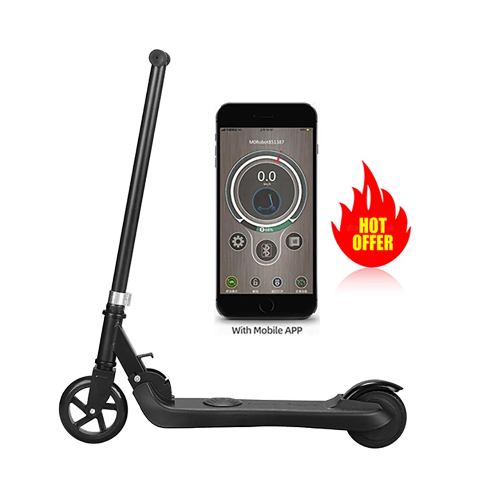 

EU Warehouse Kid Scooters 2 Wheel Foldable Electric Scooter With Mobile APP Electric Skateboard Scooter For Kids