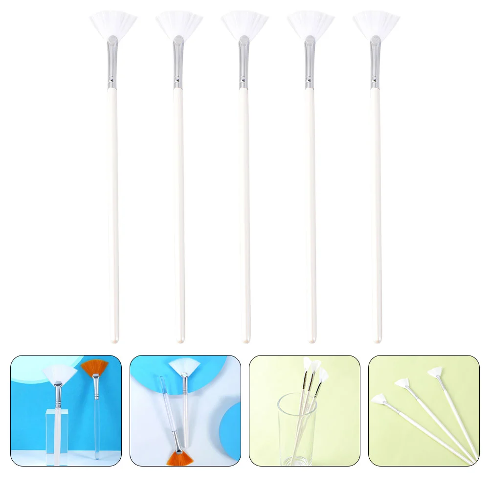 

Brush Applicator Fan Brushes Facial Acid Mud Artist Face Tools Blush Soft Peel Highlighter Makeup Nylon Eyeliner Body Butter