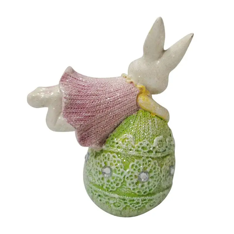 

Easter Bunny Egg Cute Resin Craft Living Room Decoration Gifts Children's Room Girls Cute Resin Bunny Decoration Craft Gift