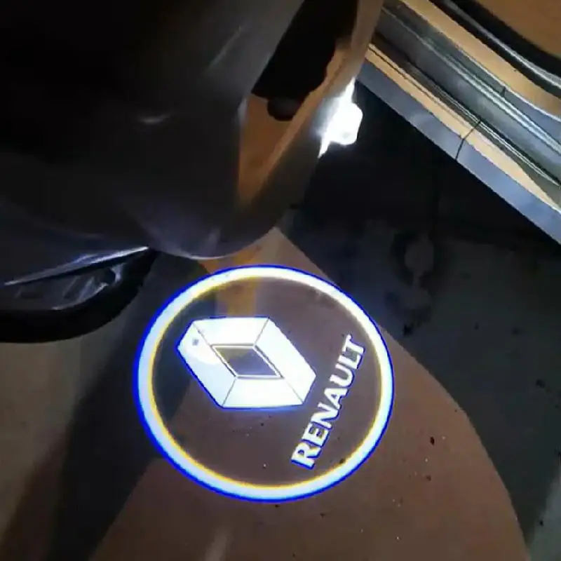 Фото 2 шт. светодиодный проектор приветственного света Renault OEM подходит для Clio Koleos Megane Laguna Latitude Talisman VEL SATIS Renault дверной светильник №5