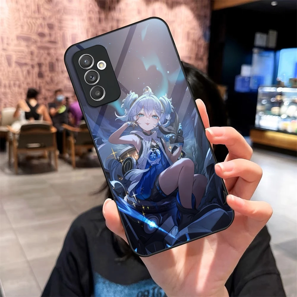 Чехол для телефона Wuthering Waves Youhu стекло Samsung Galaxy S24 S20 S21 S22 S23 Ultra Fe Plus A34 A54 A16 A24 A52 A53 M54