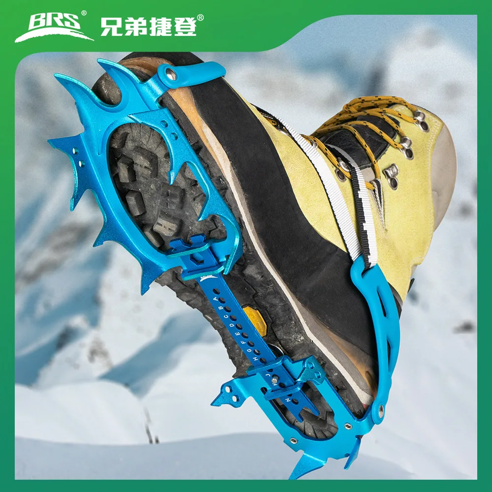 Crampon Mountain Climbing Camping Equipments Accessories Gadgets BRS-S3 Ultralight Hiking Outdoor Ice Climbing Survival Footwear