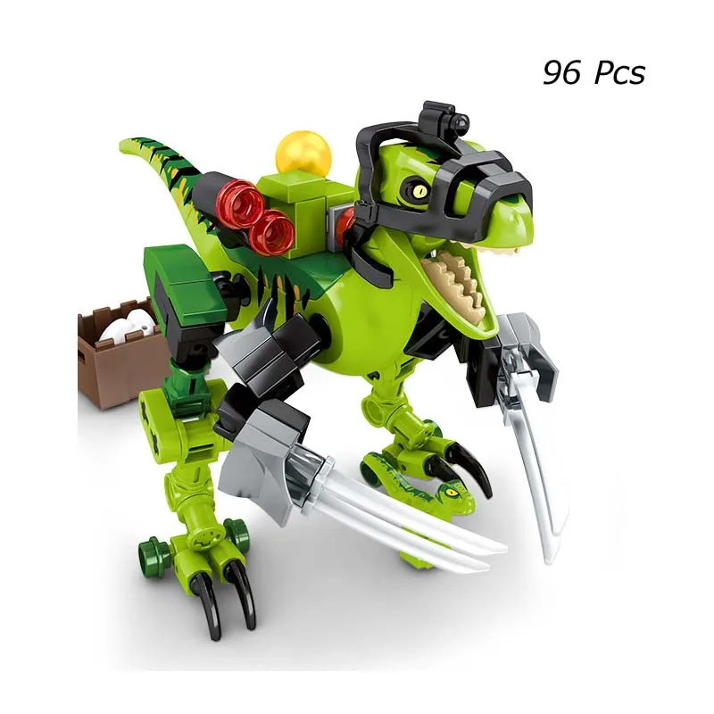 

8 In 1 800Pcs Ninja Dinosaur Pterosaur Building Blocks Knights Hero Combine Bricks Toys For Children Gift