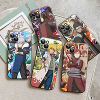naruto anime phone case for iphone 13 11 pro 12 mini max x xr xs 8 7 plus 6 6s se 2020 black silicone cover soft back