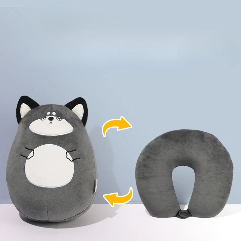 Подушка с U-образным вырезом в форме динозавра Деформированная офисная подушка