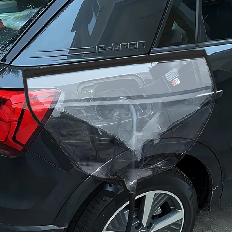 

Прозрачный магнитный дождевик для зарядного пистолета, водонепроницаемый дождевик и грязевой чехол для зарядного порта электромобиля, автозапчасти