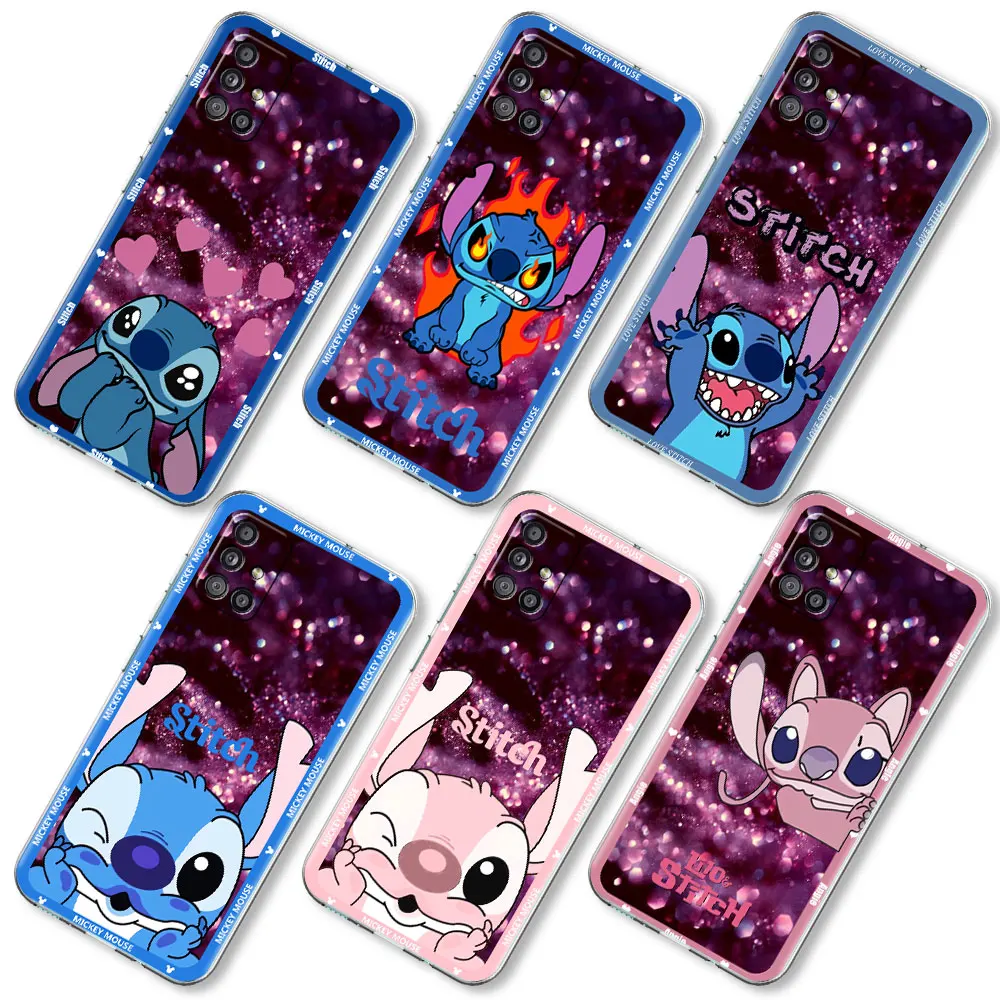 

Disney's Lilo & Stitch Case For Samsung Galaxy A52 A12 A51 A72 A54 A14 5G Clear Phone Covers A70 A50 A32 4G A21s Tpu Coque