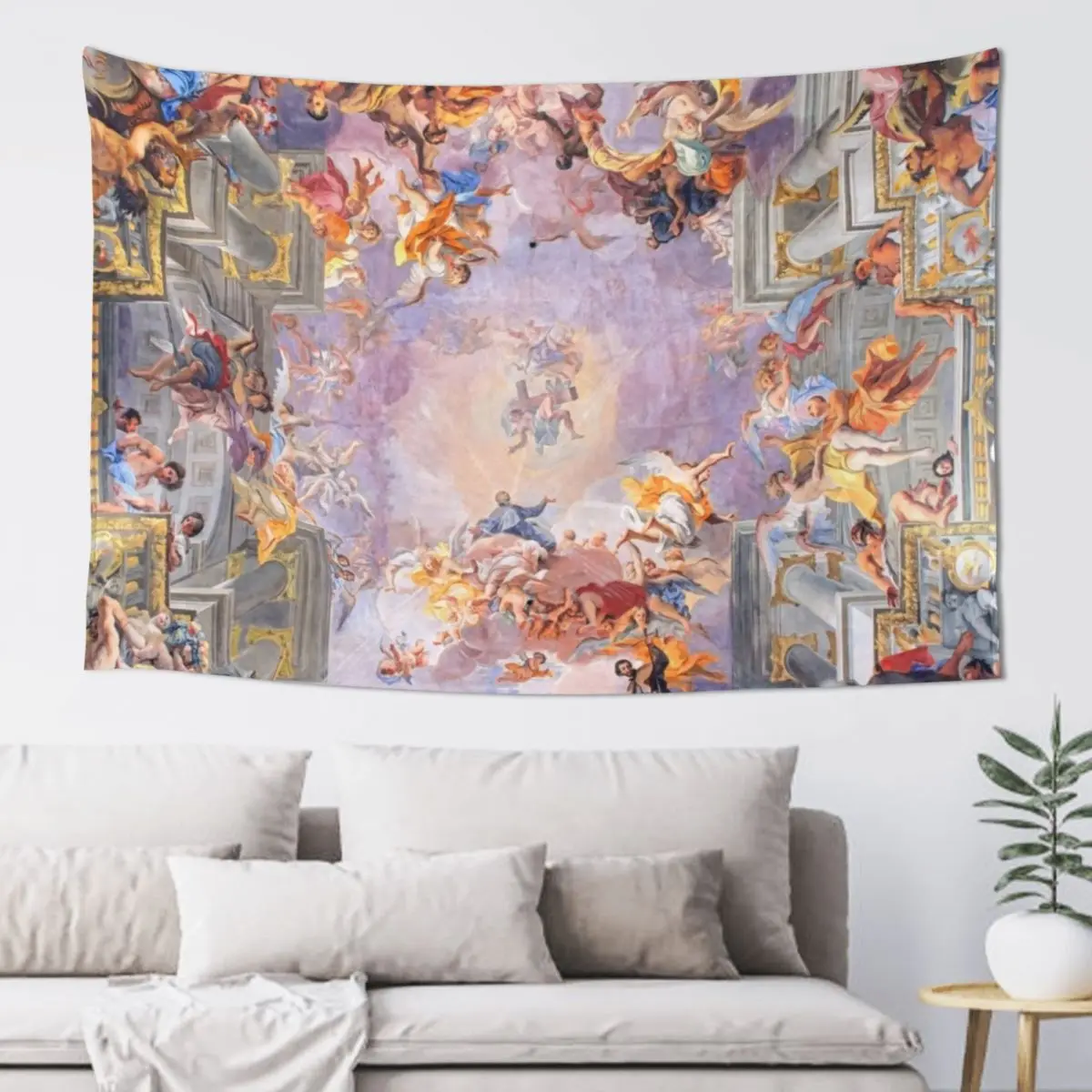 Аптеоз Святого Игнатия Andrea del Pozzo Гобелен Украшение дома Забавный гобелен на