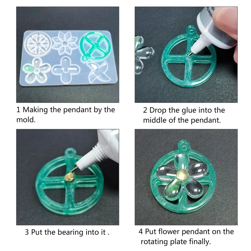 

Подвеска-Спиннер с тревожностью, полимерная форма, ювелирные изделия, литые формы «сделай сам», форма для рукоделия для женщин, изготовлени...