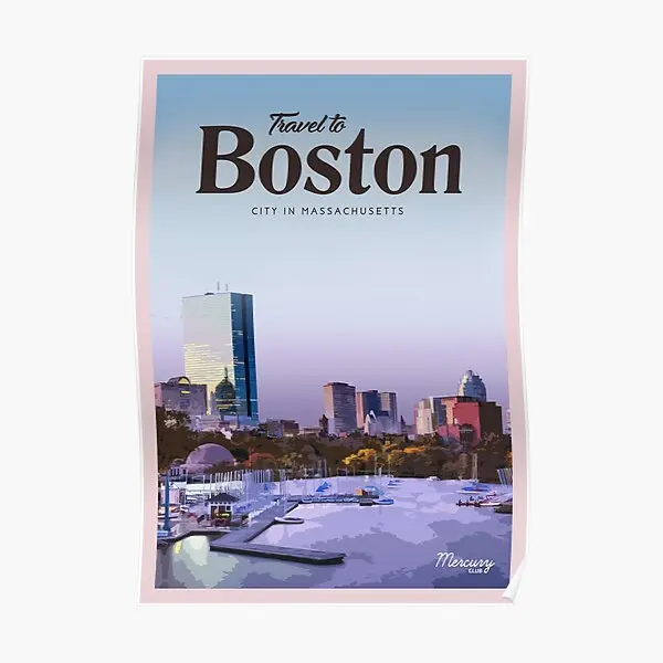 

Постер посетите Бостон, Настенная роспись, Современное украшение для дома, винтажная комната, печать, смешная художественная живопись, Декор, картина без рамки