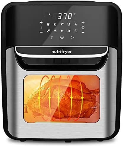 

Fryer, 4Quart Air Fryer with Grill and Recipe Instructions, Small and Compact Design, 50Pcs Custom Parchment Paper Liners, Non-S