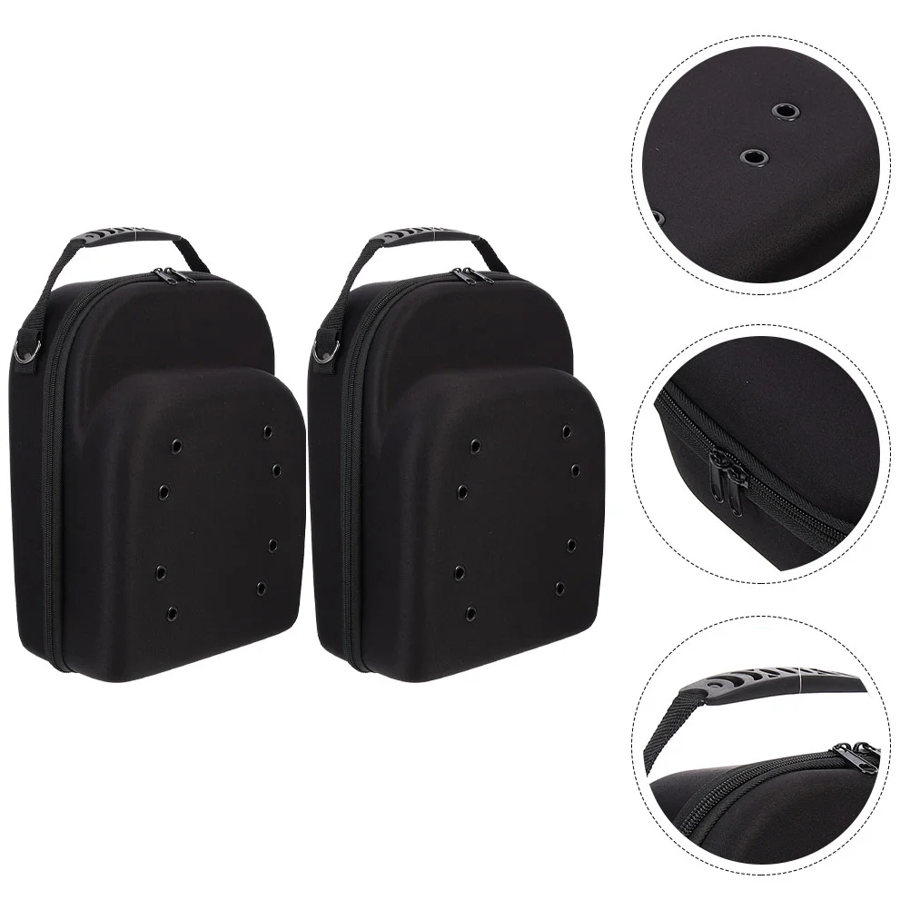 

2 Pcs Hat Storage Box Baseball Cap Hooey Hats Men Holder Travel Organizer Caps Case Protector