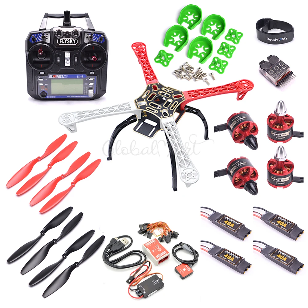 Комплект рамок квадрокоптера F450 450 мм PCB w/ NAZA M Lite Flight Controller 40A 2-4S ESC 2212 920KV Motor / Flysky i6