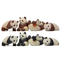 4 panda life cute version home decoration diy micro landscape gardening landscaping accessories dolls arts and crafts supplies