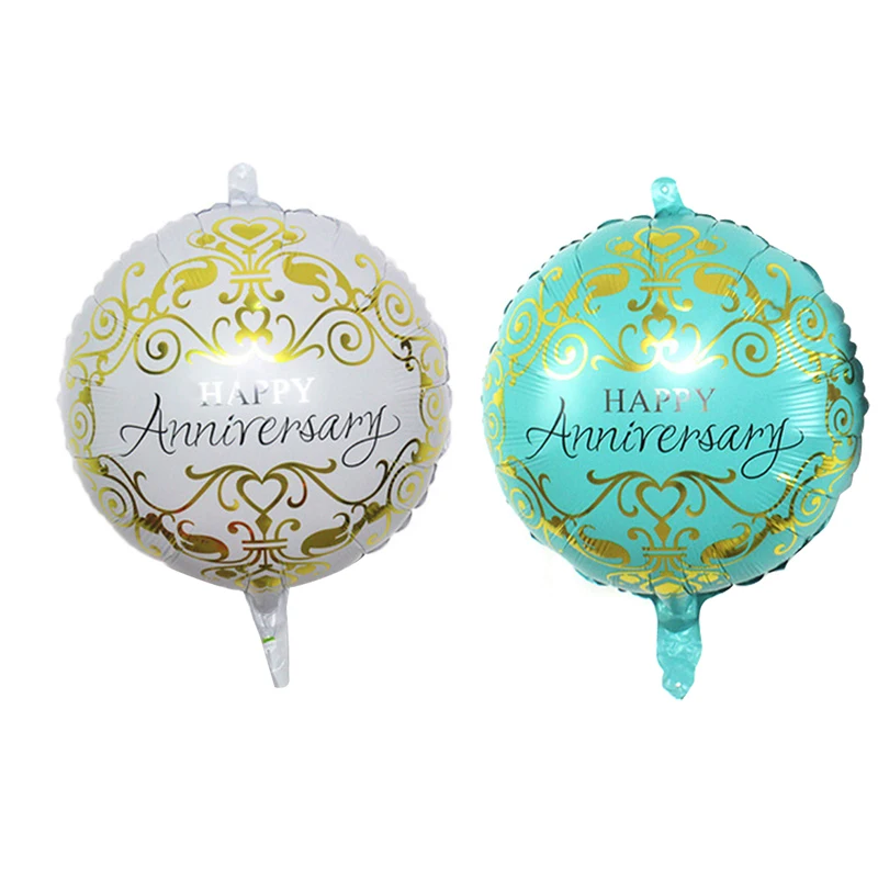 

18 inch anniversary balloon happy anniversary aluminum foil helium balloon wedding anniversary decoration wholesale