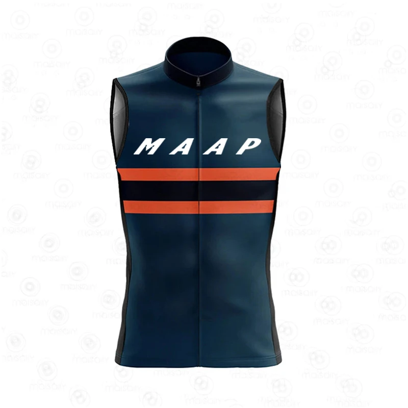 

MAAP Cycling Vest Jersey Men Sleeveless Jacket Windproof Waterproof Vest Jacket Outdoor MTB Bike Vests Ropa Ciclismo Breathable