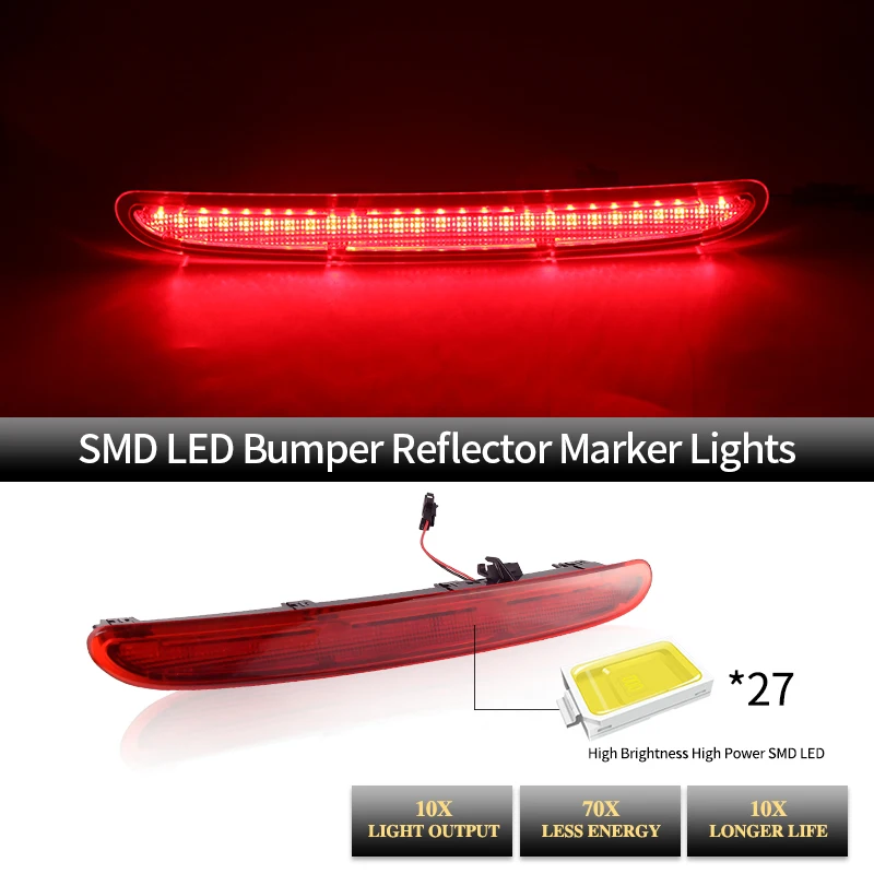 Для Opel/Vauxhall Astra J 5D хэтчбек GTC OPC 13372164 13262019 Задний 3-й стоп-сигнал Красный