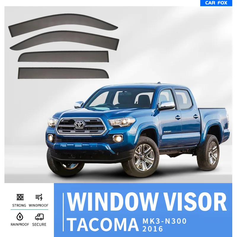 Dla Tacoma Osłona przeciwdeszczowa szyby bocznej przedniej samochodu Akcesoria samochodowe