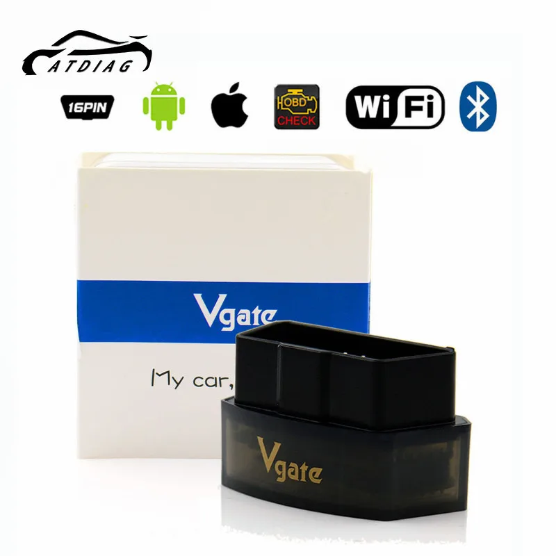 

Автомобильный диагностический сканер Vgate iCar Pro ELM327, Wi-Fi, OBD2, Bluetooth, совместим с Android/IOS
