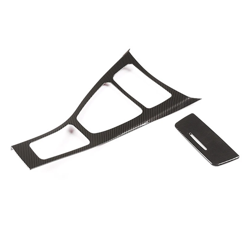 Car Center Console Gear Shift Frame Decoration Cover Trim ABS Carbon Fiebr For-BMW 3 Series E90 E92 2005-2012