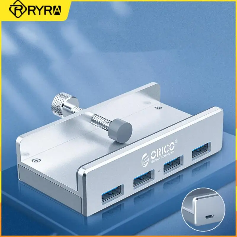 Концентратор RYRA MH4PU 4 USB 3,0 с источником питания, супер высокоскоростное расширение, передача данных 5 Гбит/с, подходит для ноутбуков и ПК, аксессуары