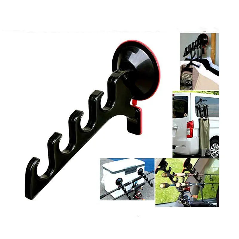 

2pcs Suction Cup Fishing Rod Holder Sucker Rod Racks 5kg Load Portable Car Truck SUV Fishing Rod Holders Shortage