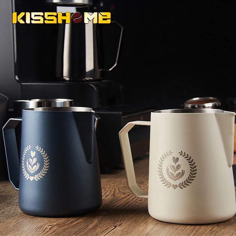 

450ML Coffee Frothing Pitcher Thicken Milk Jug Cream Stainless Steel Espresso Steam Latte Cream Cup Coffee Accessory Tools
