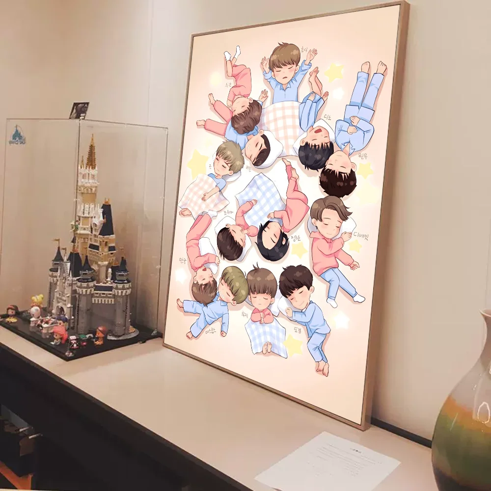 Семнадцать Kpop хорошее качество принты и постеры HD плакат настенная живопись