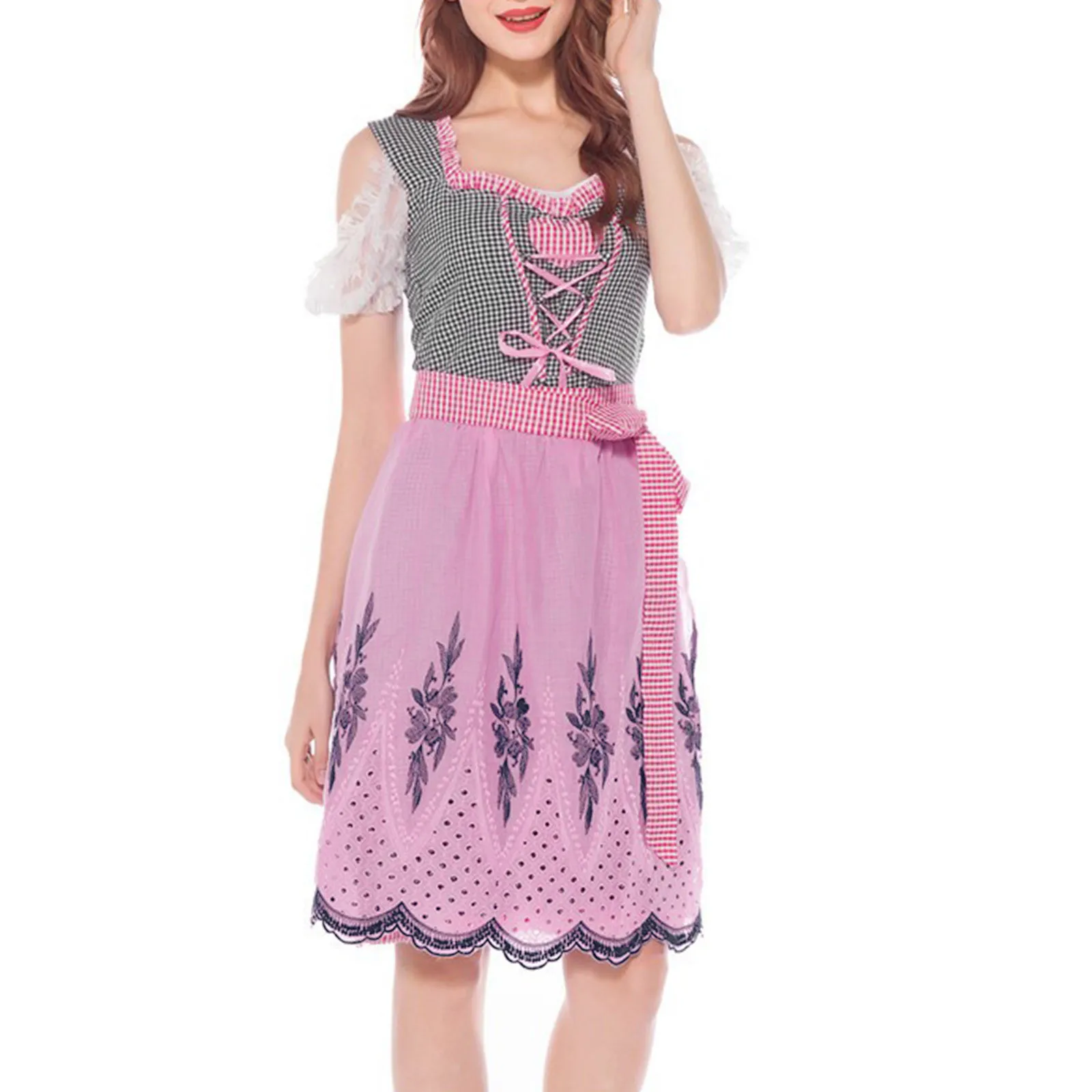 

Women's Dresses Oktoberfest Costumes Women Dirndl Dresses German Oktoberfest Dresses Bavarian Costume Beer Carnival Outfits