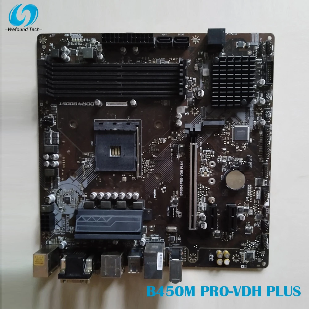 

B450M PRO-VDH PLUS For Msi Desktop Gaming Motherboard AMD AM4 DDR4 64GB SATA3 M.2 USB3.1 Gen1 Micro ATX Tested Fast Ship