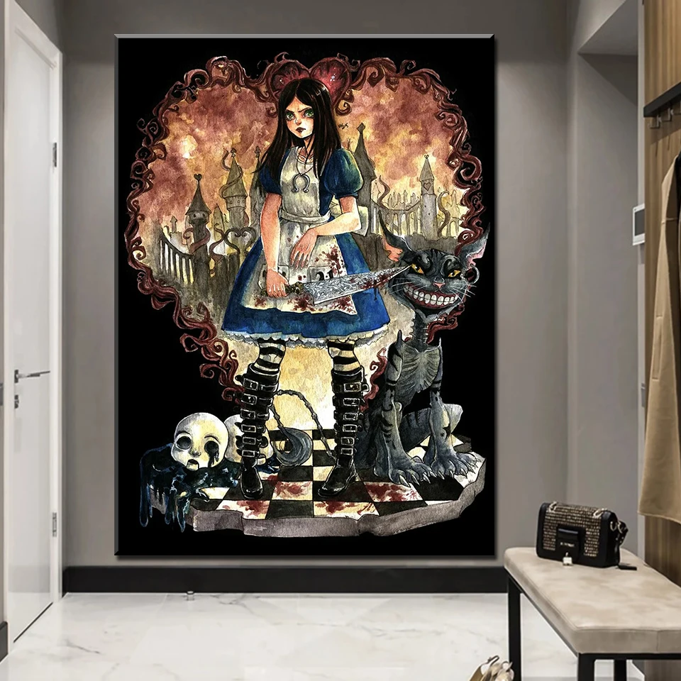 

Полностью Алмазная Мозаика Алиса в стране чудес, алмазная живопись, новинка 2022 от Диснея, вышивка с Чеширским котом, наборы для вышивки крес...