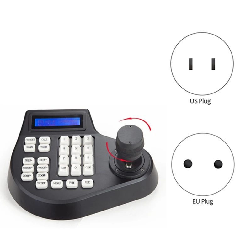 

Mini 3D Coaxial CCTV Keyboard Controller LCD 1.5Km Joystick RS485 PTZ Speed E Camera Bracket For Pelco SAMSUNG
