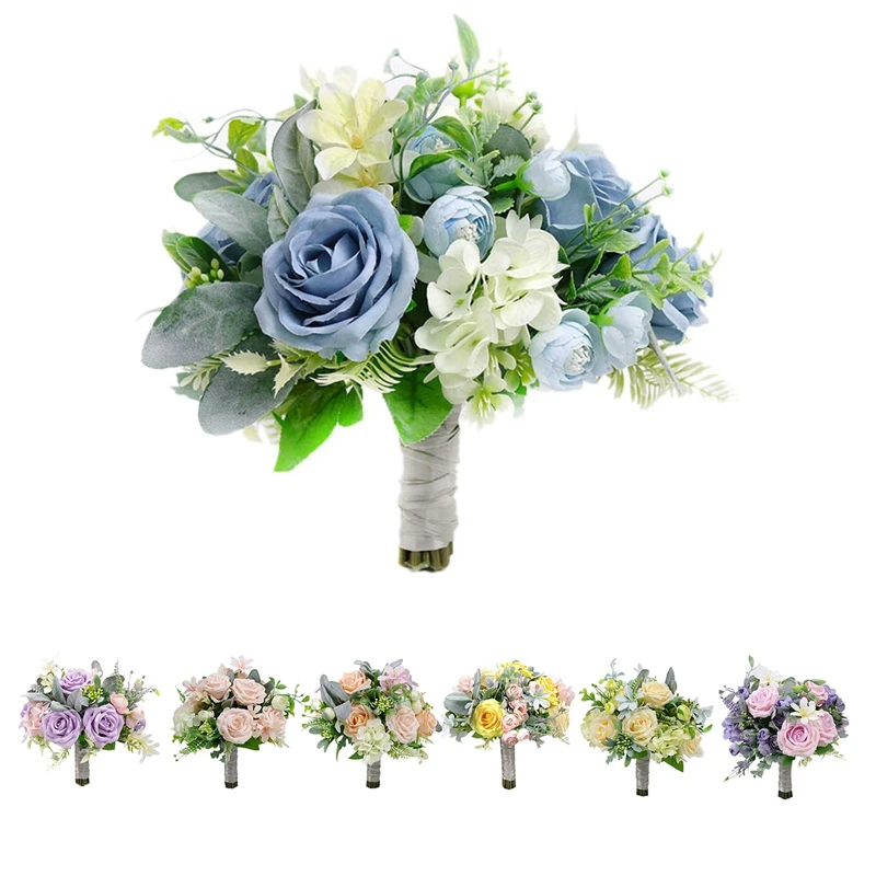 

Wedding Bridal Bouquet Rose Peony Mix Flowers Wedding Throw Bouquet for Brides Bridesmaid Hold Flower