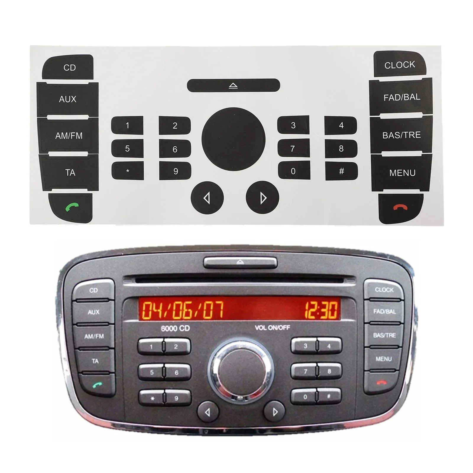 1 шт. ремонт компакт-дисков мультимедийная радио панель кнопка ремонтная