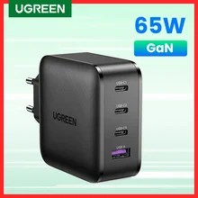 Ugreen-GaN 고속 충전기, 65W, 4.0, 3.0 타입c, PD USB 충전기, QC 4.0, 3.0, 아이폰 13, 12, 샤오미 노트북용 벽면 고속 충전기