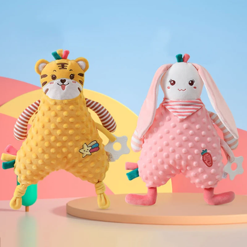 

Детские спящие куклы, плюшевые игрушки, мультяшный свинья, кролик, слон, успокаивающее полотенце, кукла для новорожденных, мягкий успокаивающий подарок