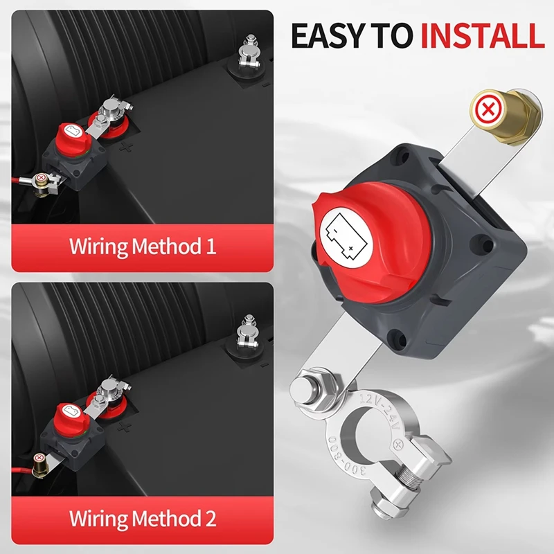 Выключатель аккумулятора 12 В-48 В Водонепроницаемый морской верхний выключатель