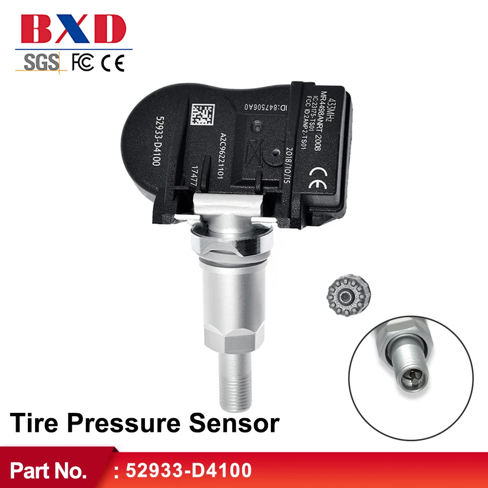 

433 MHz TPMS Tire Pressure Sensors 52933-D4100 52933D4100 For Hyundai ELANTRA I30 I30 FASTBACK KIA OPTIMA 2015-2022