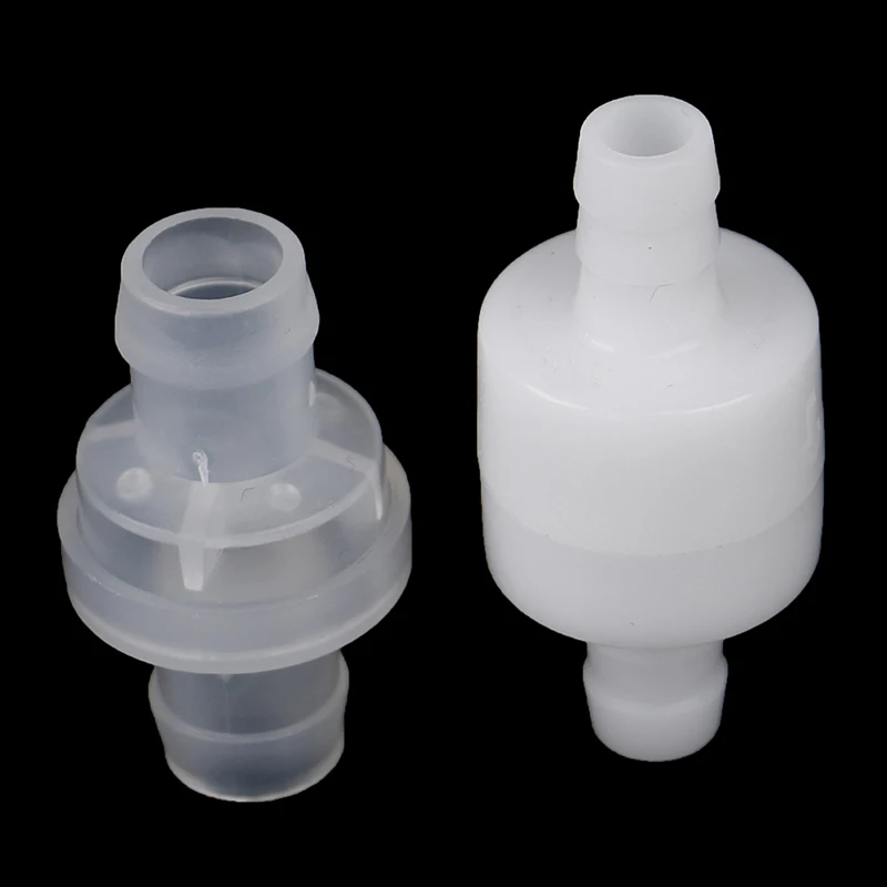 

4/6/8/12mm White Transparent Plactic One Way Inline Check Valve Gas Air Liquid Fluids Valve For Water Petrol Diesel Oils New