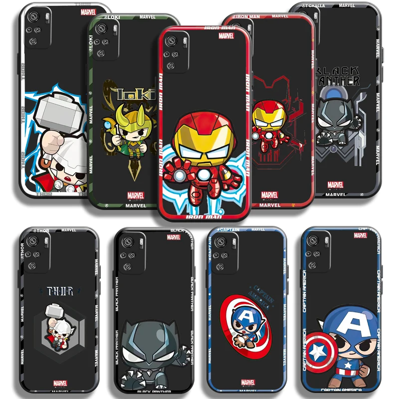 

Marvel Avengers Captain America For Xiaomi Redmi Note 11 10 5G 11T 10S 10S 10T Pro Phone Case Silicone Cover Coque Soft TPU