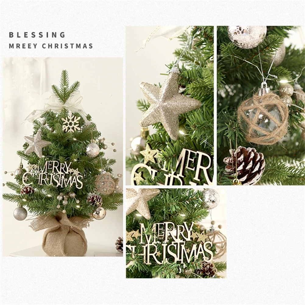 1 шт. 19 6 дюйма маленькая искусственная рождественская елка вращающаяся