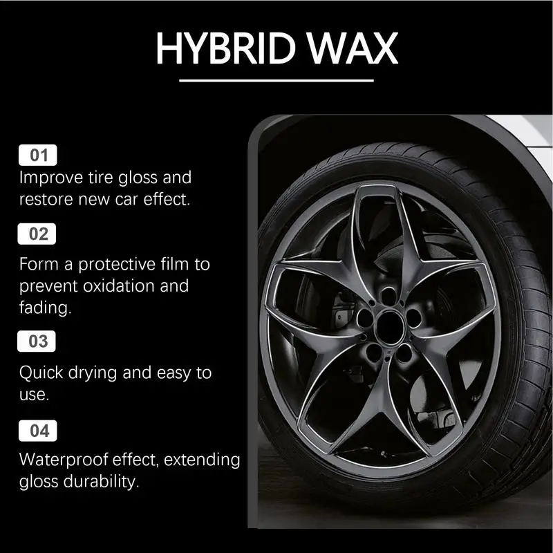 Очиститель покрытия шин Реставрационный спрей для заправки Защитные колеса