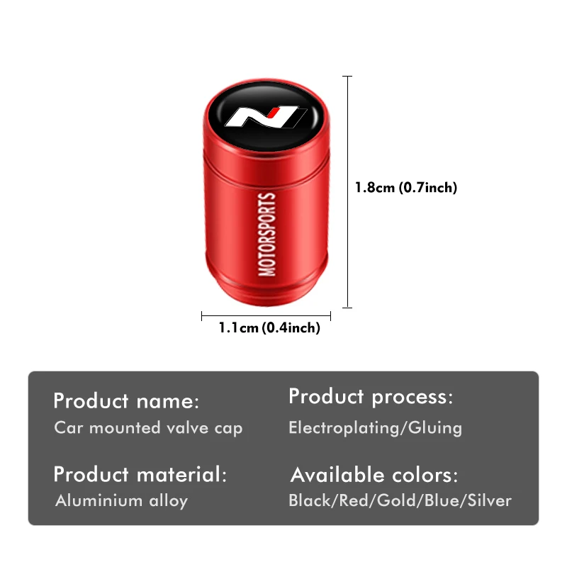 Для Hyundai 4 шт. автомобильная ступица колеса крышка штока клапана декор для