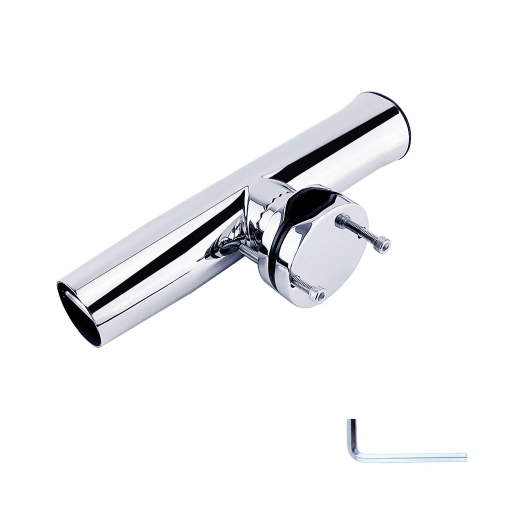 

Stainless Steel Fishing Rod Holder Rail-mounted Pole Rack Outdoor Sailboat Yacht Bracket Watersports Tools Supplies