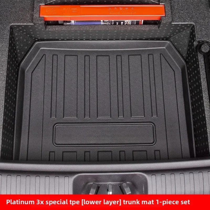 

Коврик в багажник из ТПЭ для нового 2025 TOYOTA bZ3X, водонепроницаемый и экологически чистый лоток для багажника, аксессуары для интерьера на заказ