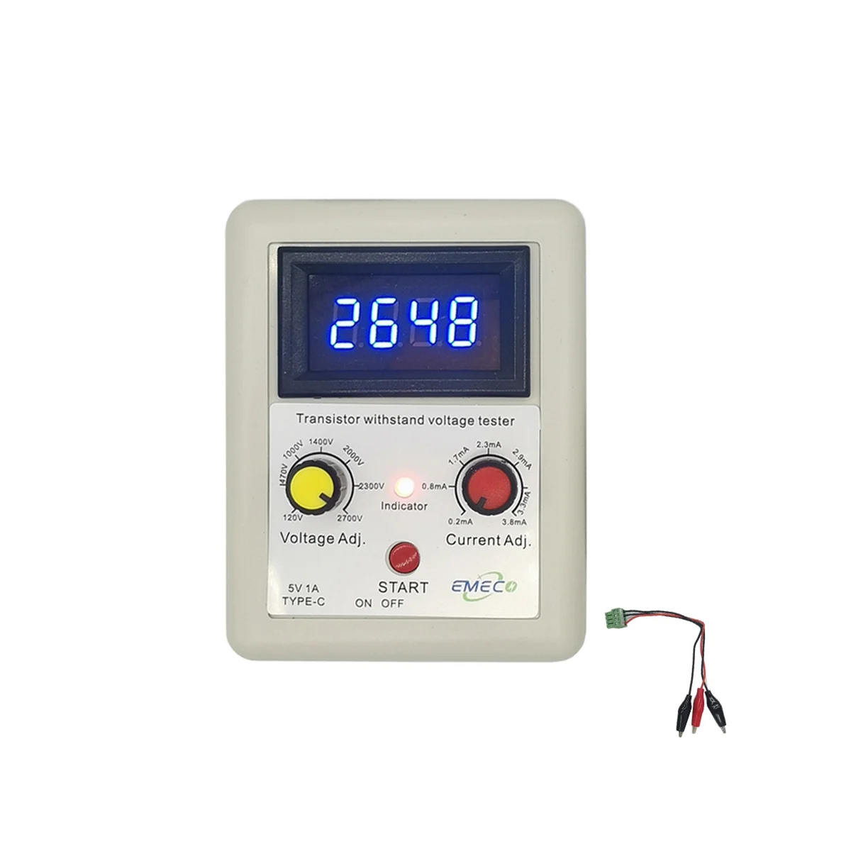 Тестер напряжения IGBT, 110-2600 в, цифровой вольтметр с МОП-триодом, портативный тестер выдерживаемого напряжения