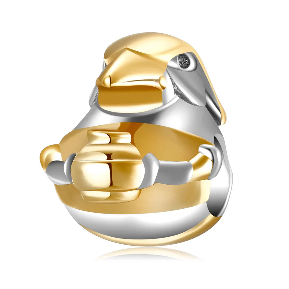 

Cute Eagle with Water Bottle Bead fit Women Bracelet Necklace Lady Girl DIY Jewelry Authentic 925 Sterling Silver Charm Gift